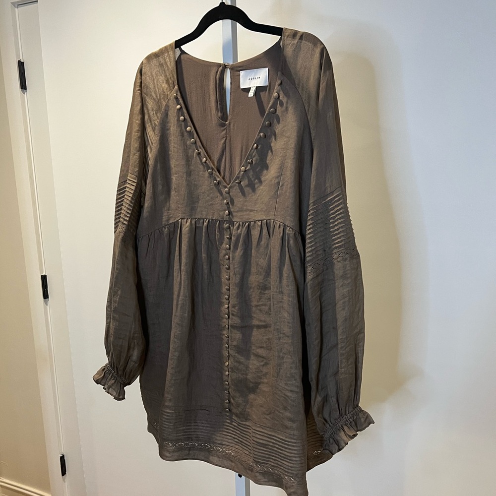 *JOSLIN* Lillian Linen Dress Size Small EUC - Picture 7 of 12